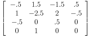 Catmull-Rom Matrix